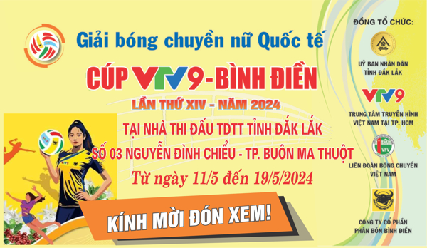 Giải Bóng chuyền nữ Quốc tế VTV9 Bình Điền lần thứ XIV năm 2024