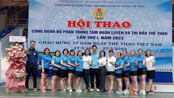 Hội thao Công đoàn Bộ phận Trung tâm Huấn luyện và Thi đấu thể thao lần thứ I năm 2023